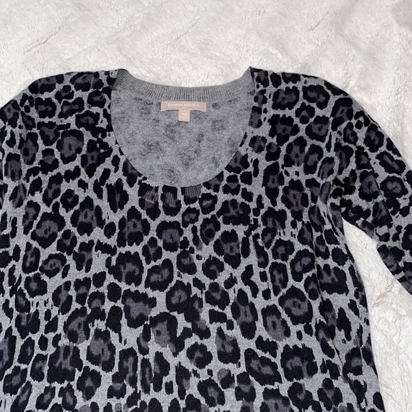 Banana Republic Cheetah print cotton viscose blend sweater dress NWOT. size XS - Picture 4 of 14